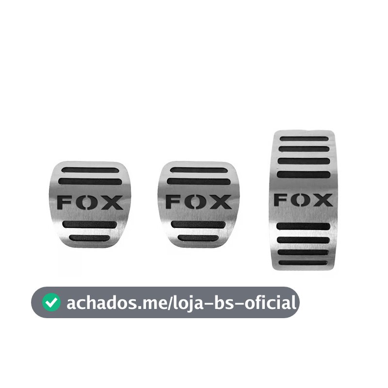 Pedaleira Em Aço Inox Volkswagen Fox Manual