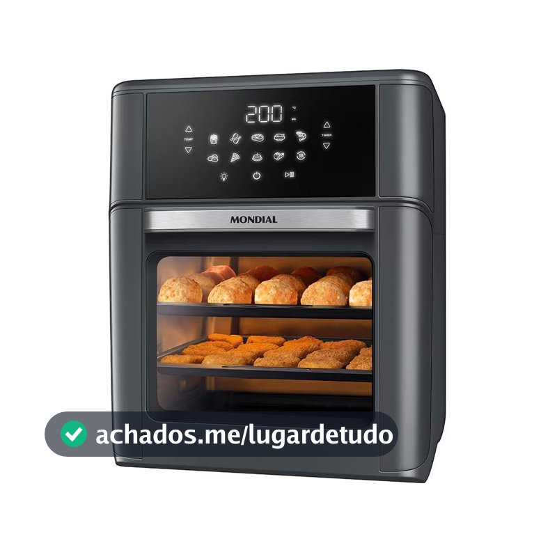 Fritadeira Air Fryer Oven AFON-12L-FG 12L Digital 2000W Mondial