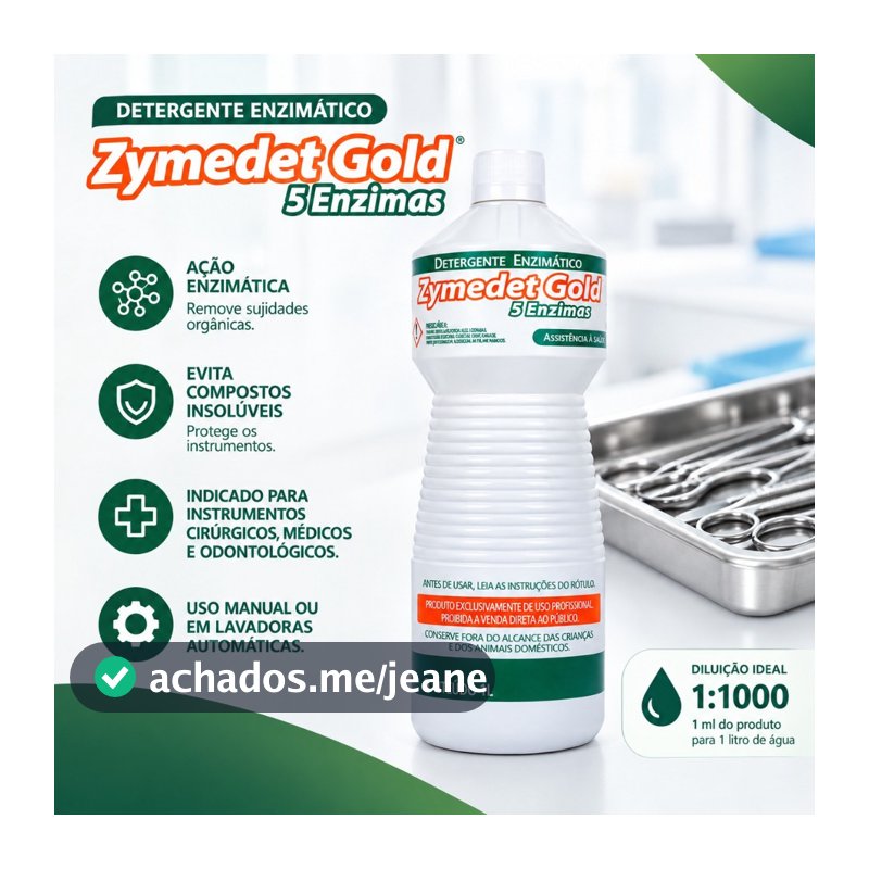 DETERGENTE ENZIMATICO 5 ENZIMAS ZYMEDET GOLD 1000 ML PROLINK