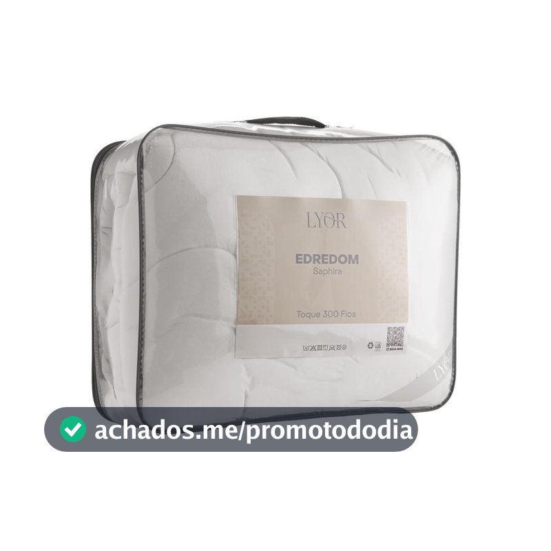 Edredom Hotel Saphira Casal Toque 300 Fios Branco Poliéster Macio Confortável para Cama Quarto e Decoração Qualidade Uso