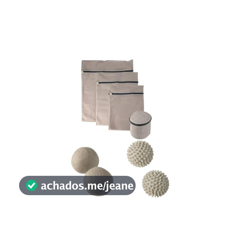 Kit Sacos de lavar roupa + esferas de secar roupa Ou Linha Flow
