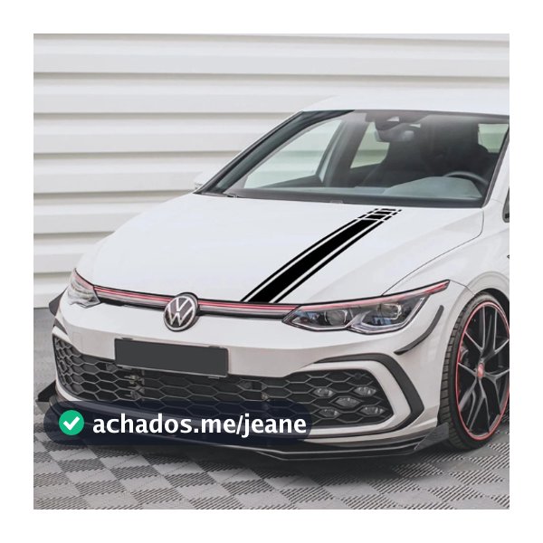 Adesivo de Capô para Carro - Faixa Esportiva Universal - Estilo Tuning Racing