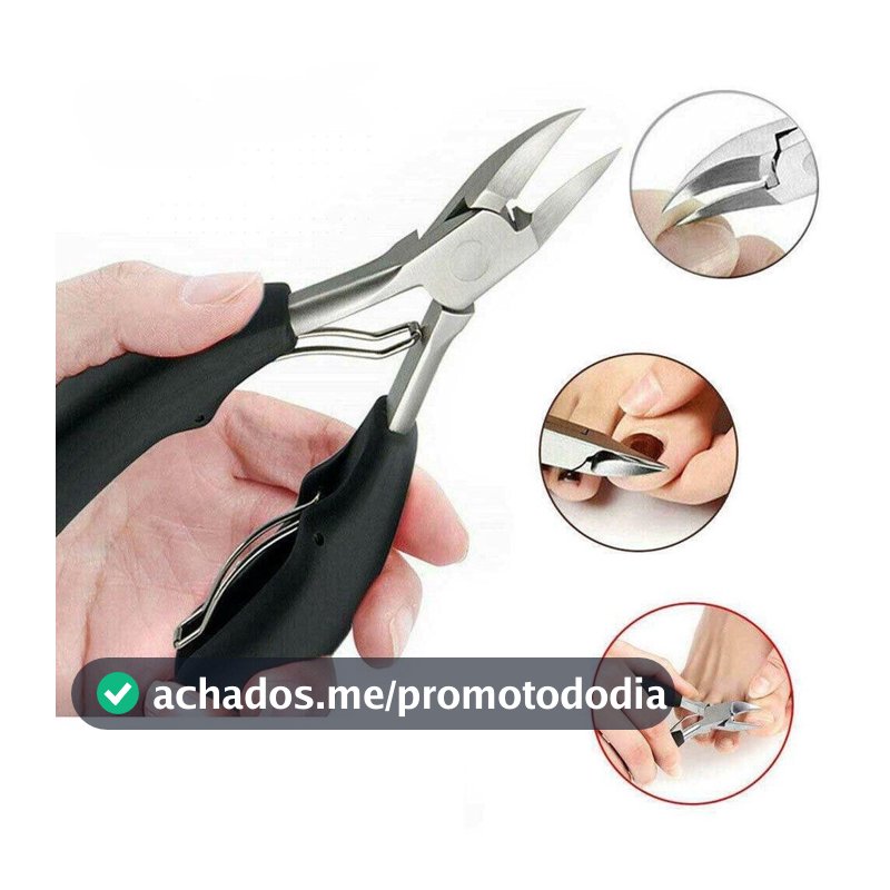 Alicate Mola Dupla De Cortar Unha Curvado Profissional Aço Inox Manicure Pedicure Podologia De Unha MSFILM