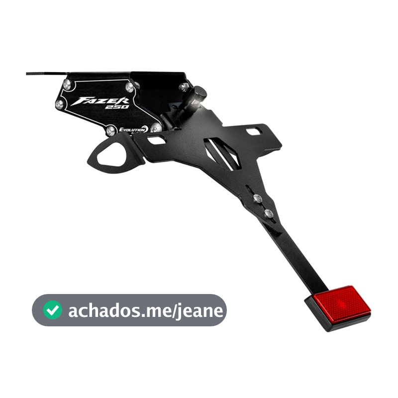 Suporte Placa Eliminador Rabeta Articulado Fazer 250 Ano 2018 2019 2020 2021 2022 2023 2024