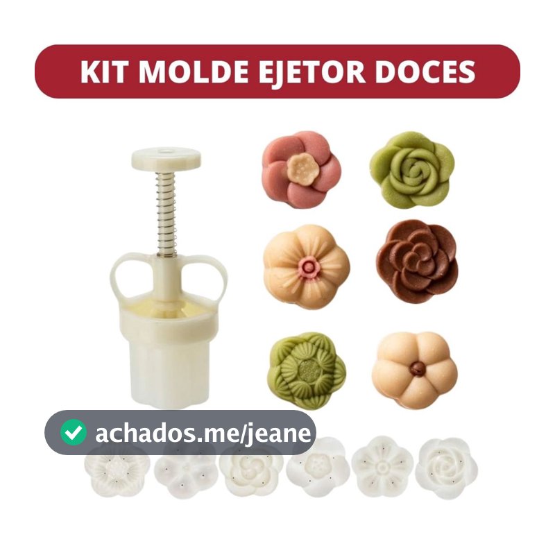 Kit Ejetor Max Flores Para Modelar Massas Doces e Brigadeiros até 25g