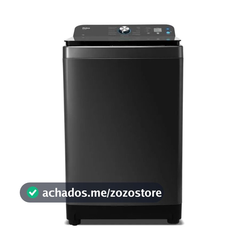 Máquina de Lavar 14 Kg Philco Preto PLR14B 12 Programas de Lavagem