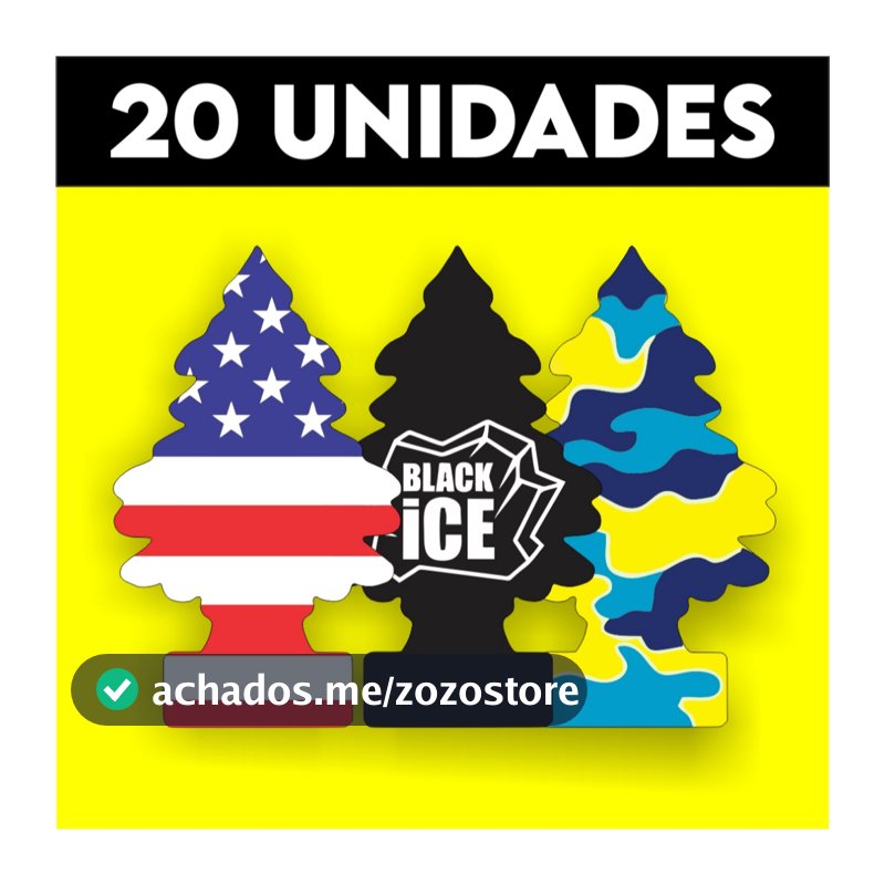 Kit 20 Cheirinho Aromatizante Para Carro Novo Cheiroso Pinheiro Sortidos - Envio Imediato