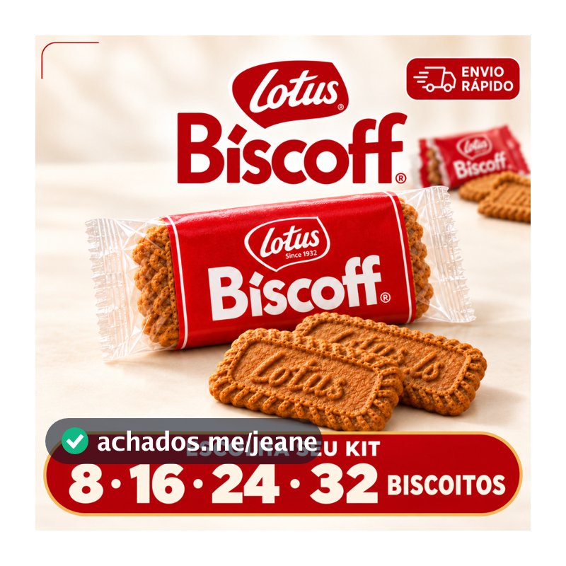 Biscoito Lotus Biscoff Original Kit 8 16 24 32 Unidades Biscoitos Importado Belga