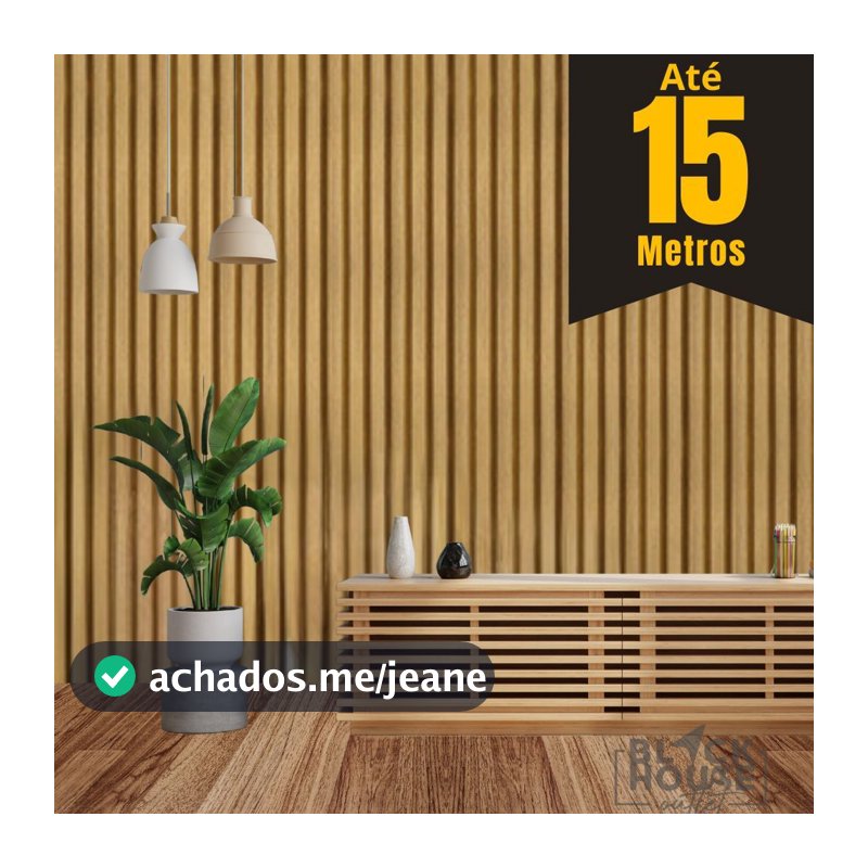 Papel de Parede Madeira Ripado CLARO Premium 5m x 45cm Adesivo Autocolante Salas e Quartos para toda a casa