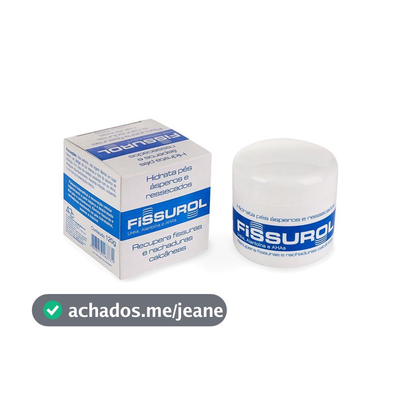 Creme para fissuras e rachaduras dos pés Fissurol  120gr