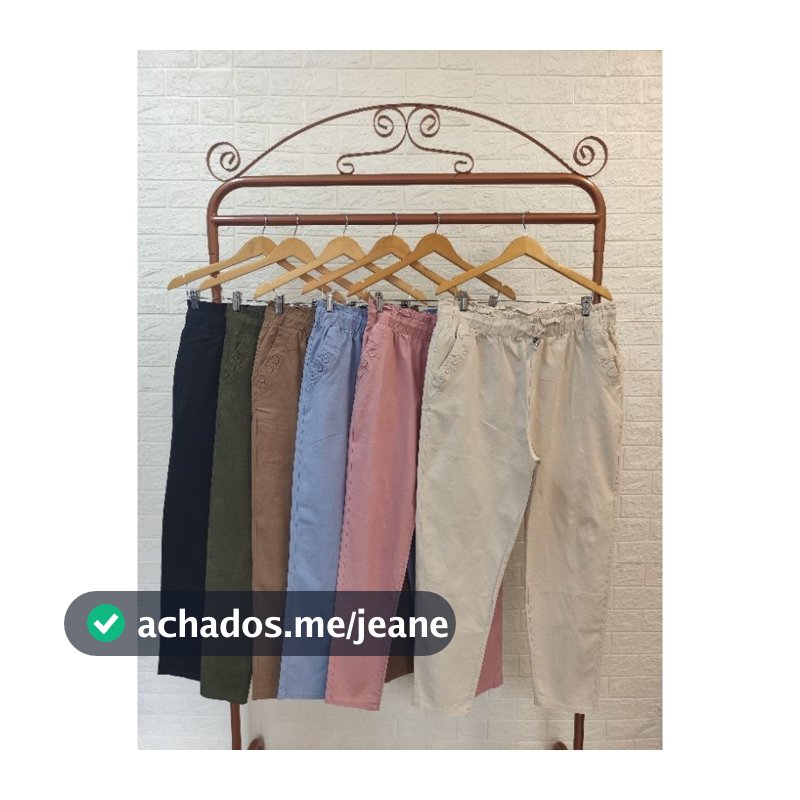 calça social esporte de sarja veste do 38 ao 50