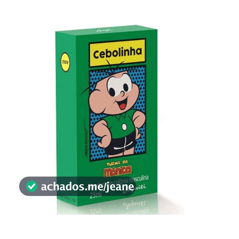 Deo Colônia Infantil Cebolinha 60ml Perfume Menino Aroma Fresco Turma da Mônica