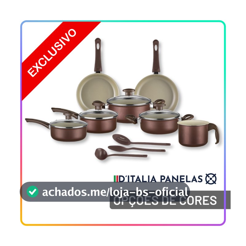 Jogo de Panelas Antiaderente 10 Peças com Utensílios e Frigideiras para Cozinha Completa