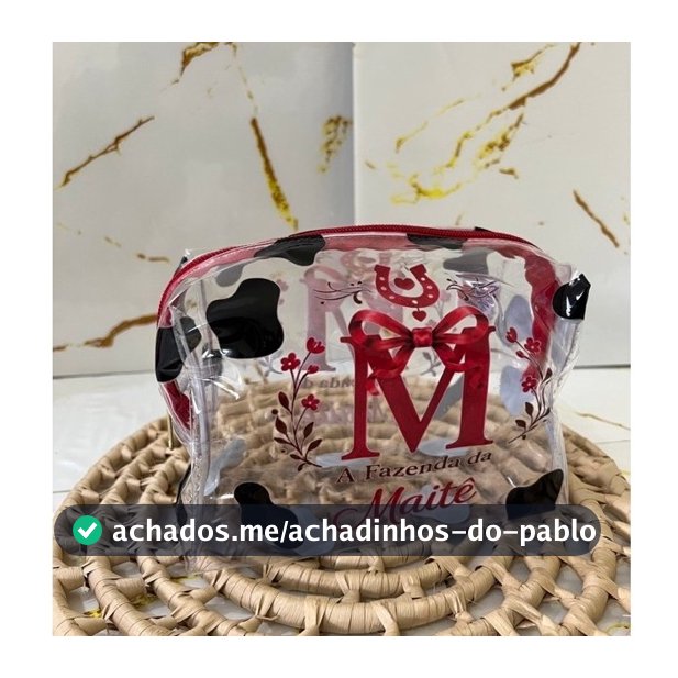 Necessaire Cristal estampa digital uv personalizada