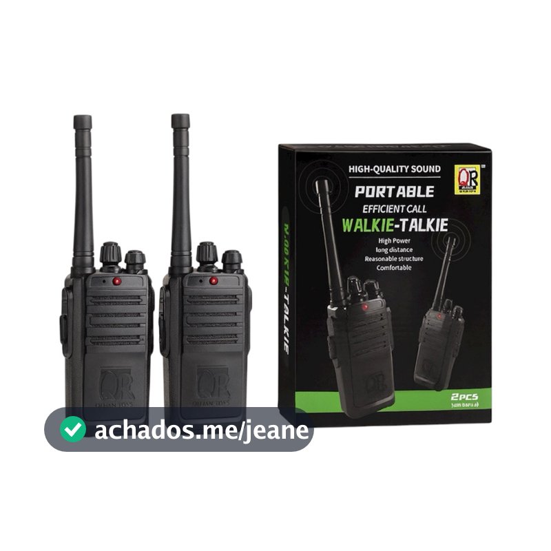 Par De Walkie Talkie Infantil Brinquedo Portátil Com Som