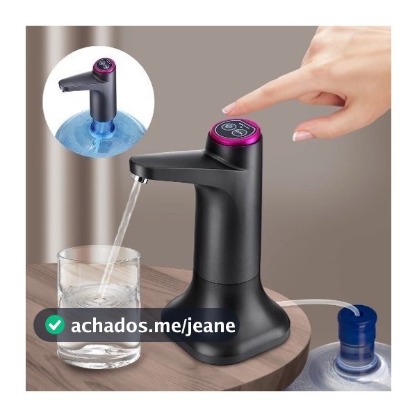 Bebedouro Bomba Elétrica Para Galão Água Bomba Recarregável Facil Instalar Para Galão De 5L/10L/20L