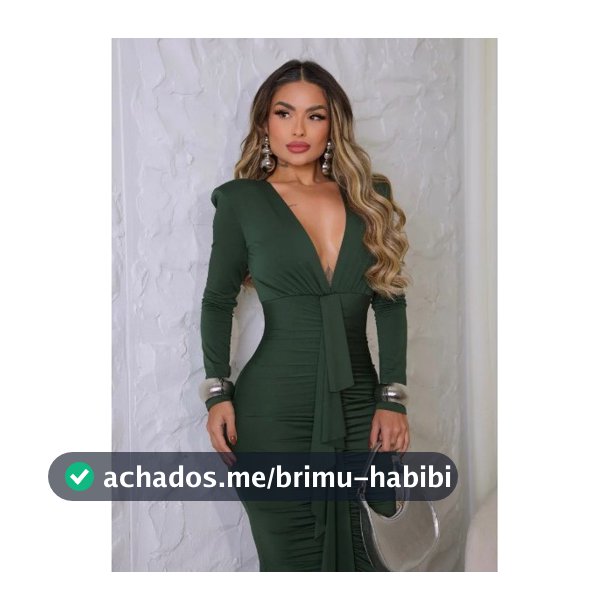 Vestido Midi Manga Longa Drapeado com Babado Festa Balada Formatura Moda Feminina Tendência Chic
