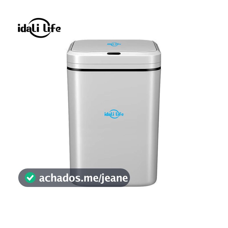 Lixeira Sensor Automática Inteligente de Banheiro Cozinha Escritório Capacidade 16 Litros IDALI LIFE