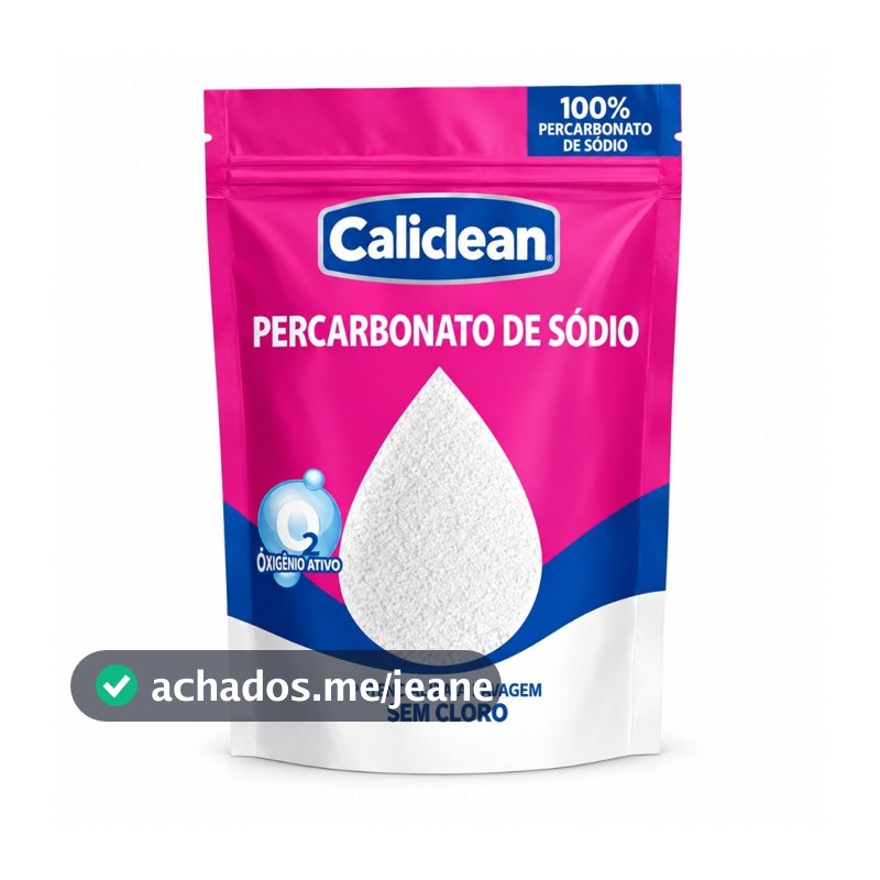 Alvejante Percarbonato 99% Pure - Tira Manchas Roupas Brancas e Coloridas - Caliclean