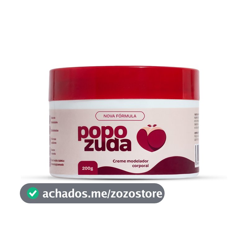Popozuda Creme Corporal Termoativo para Estrias e Celulite 200g | Efeito Aquecimento