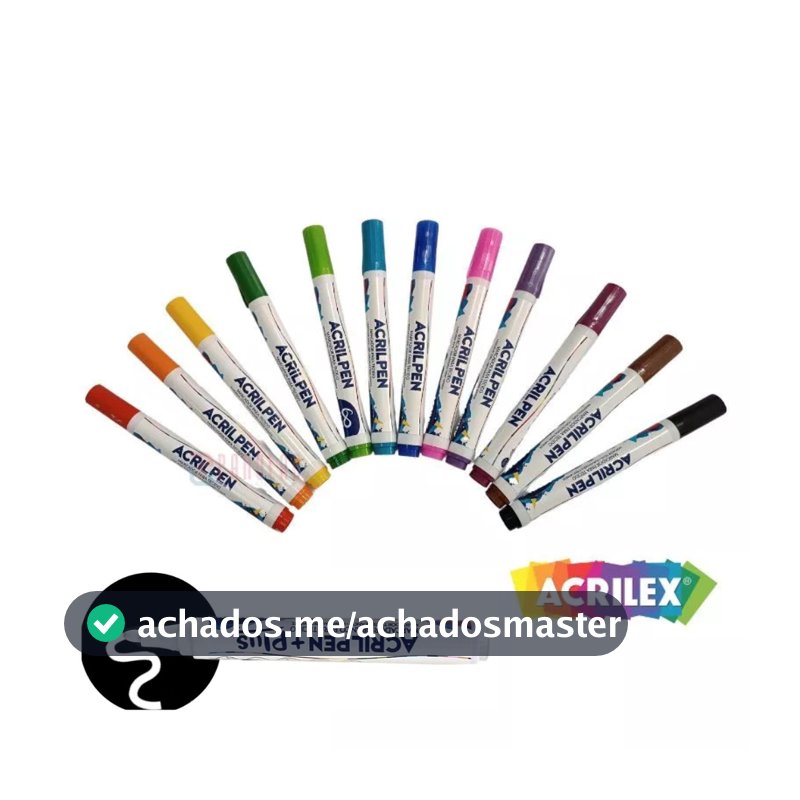 Caneta Para Tecido Acrilpen Acrilex ESCOLHA A COR