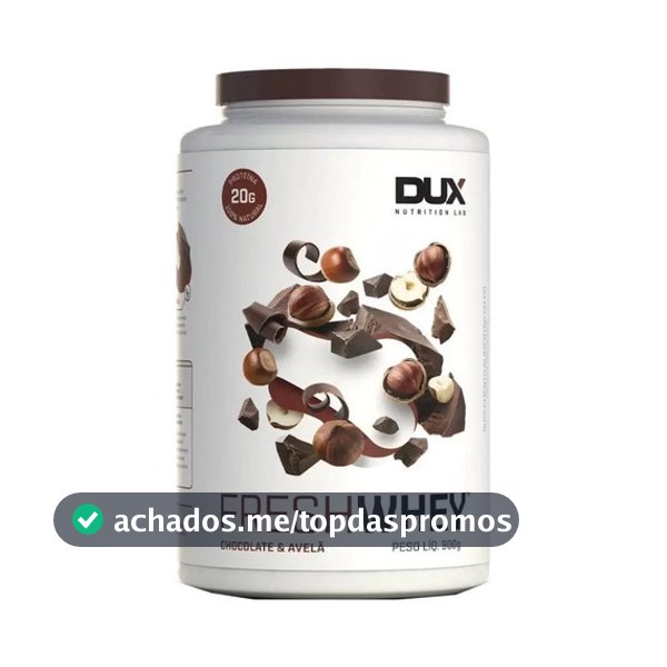 Fresh Whey 3w Isolado Hidro Chocolate Belga E Avela 900g Dux