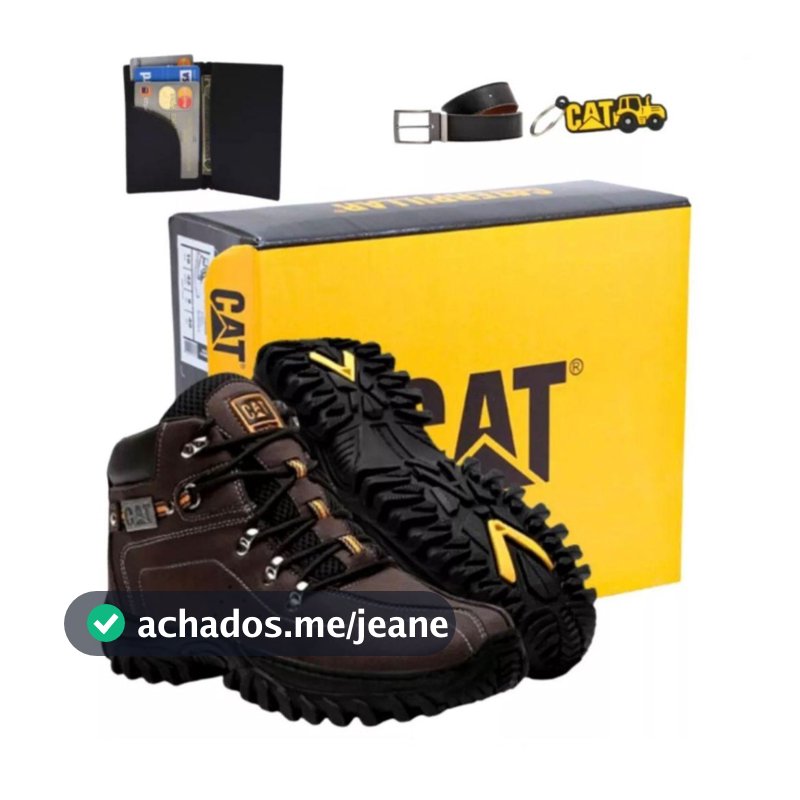 Bota Masculina Caterpillar Adventure Lona em Promoção