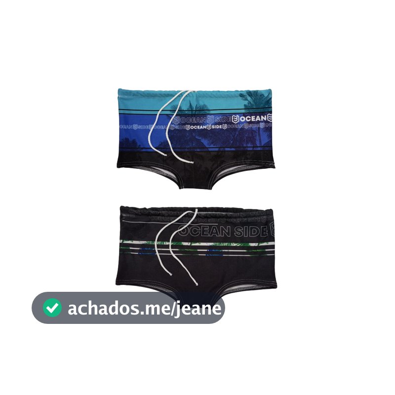 Kit 2 Sungas Boxer Masculinas Estampadas – Moda Praia e Piscina Verão Adulto