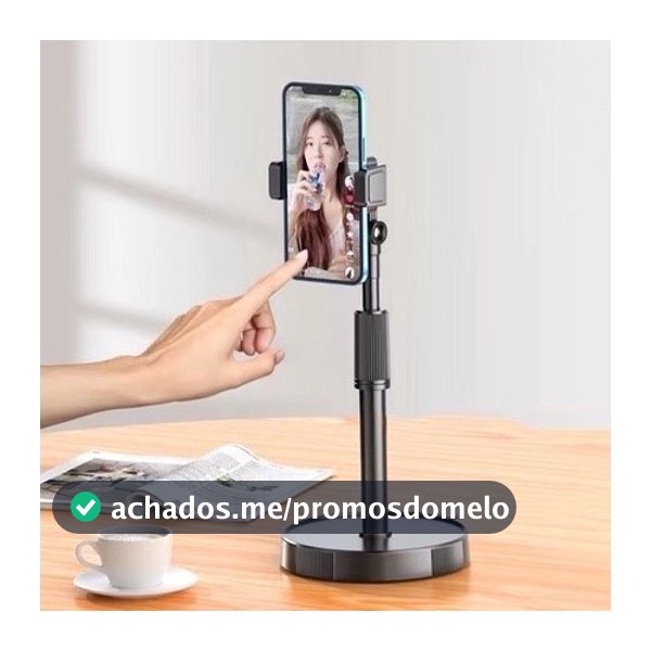 Suporte Tripé Celular Smartphone De Mesa Escritório 360º
