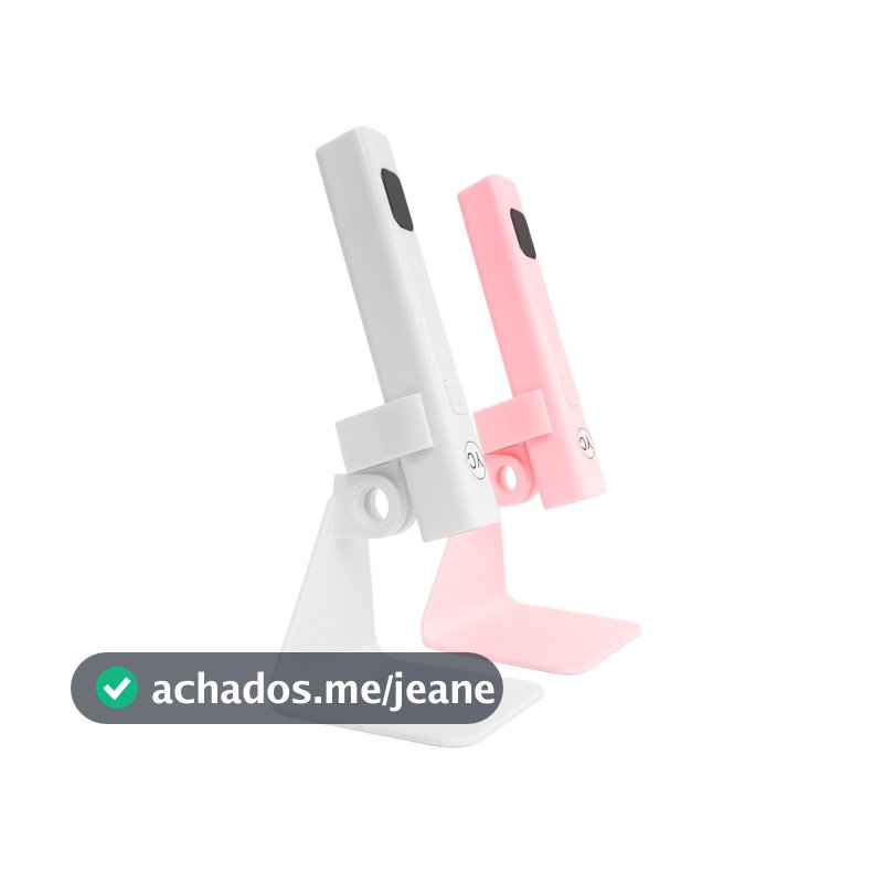 Lanterna Recarregável UV Portátil com Suporte Fixo