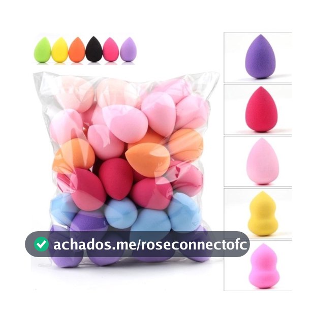 Kit de 6/12/24 Esponjas de Maquiagem - Perfeitas para Base, Corretivo e Contorno, Cores Vibrantes e Ecológicas