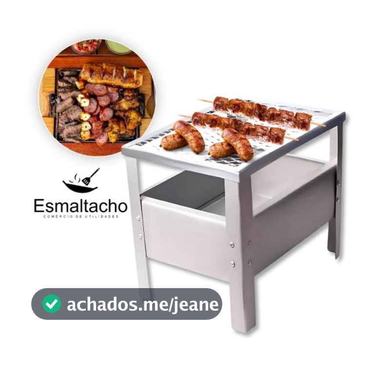 Churrasqueira Mini Campeira Movel Churraskita Inox Portátil