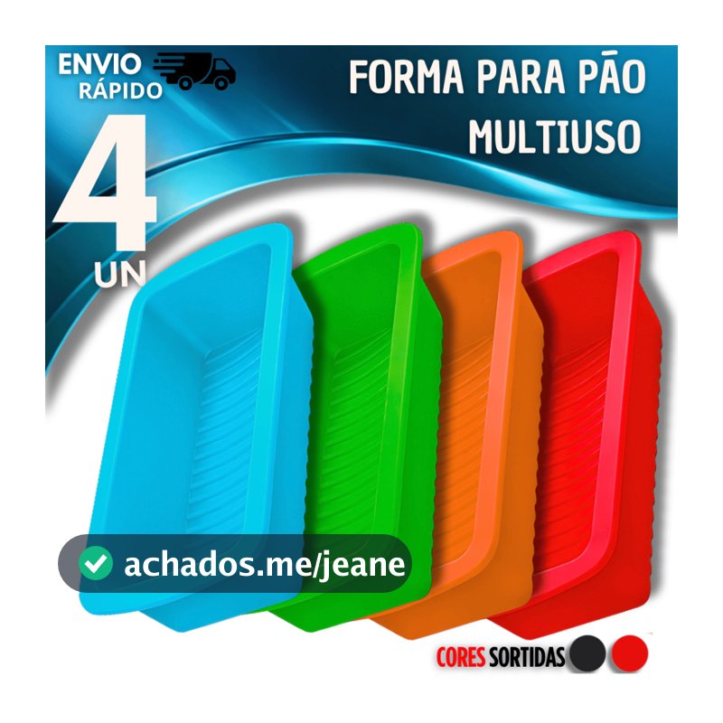 Combo Formas De Pão Bolo Inglês Assadeira Retangular Silicone Antiaderente Utensílios Cozinha Forma