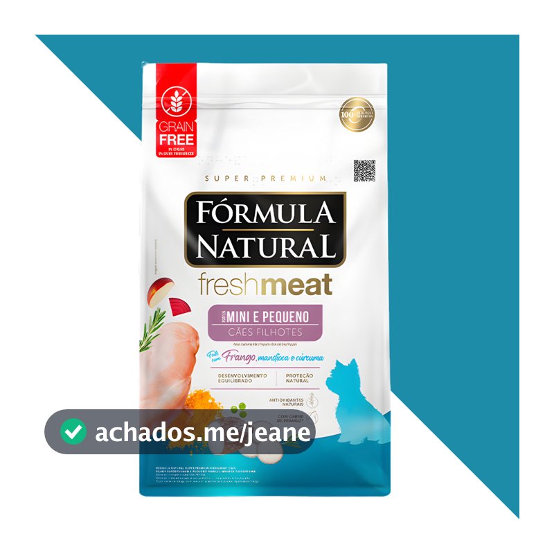 Ração Fórmula Natural Fresh Meat Filhotes Porte Pequeno 10kg Grain Free