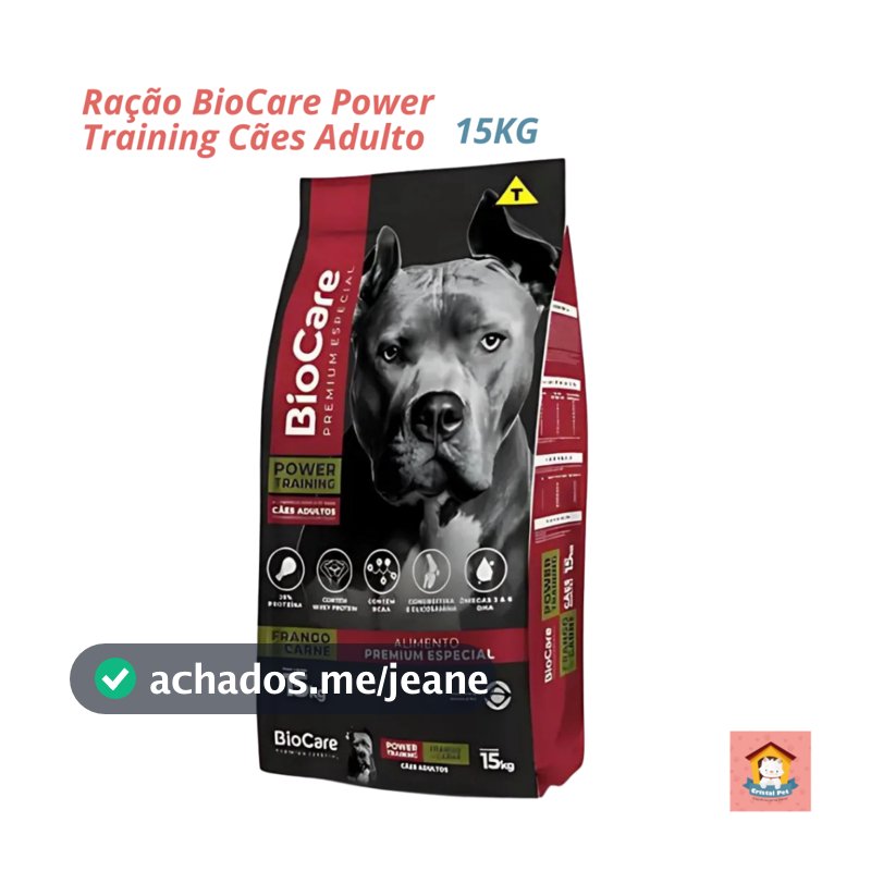 Ração BioCare Power Training 15kg para Cães Adultos