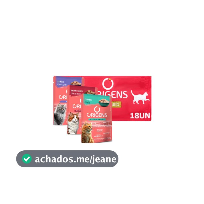 Origens Sachê Gato 85g Caixa Com 18 Unidades
