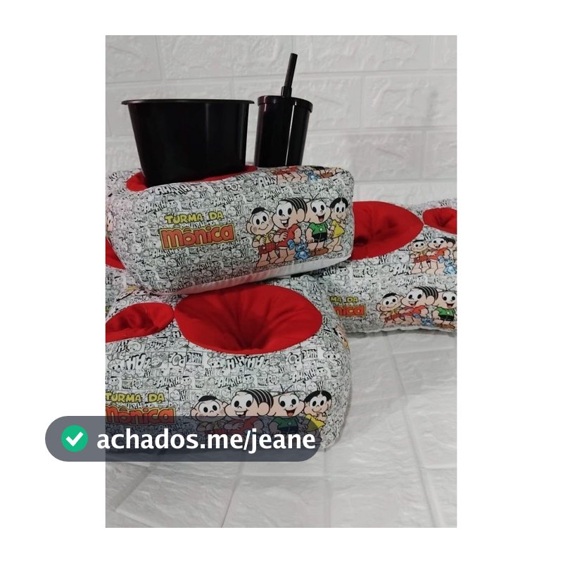 10 Almofadas de cinema infantil 25x17x09cm