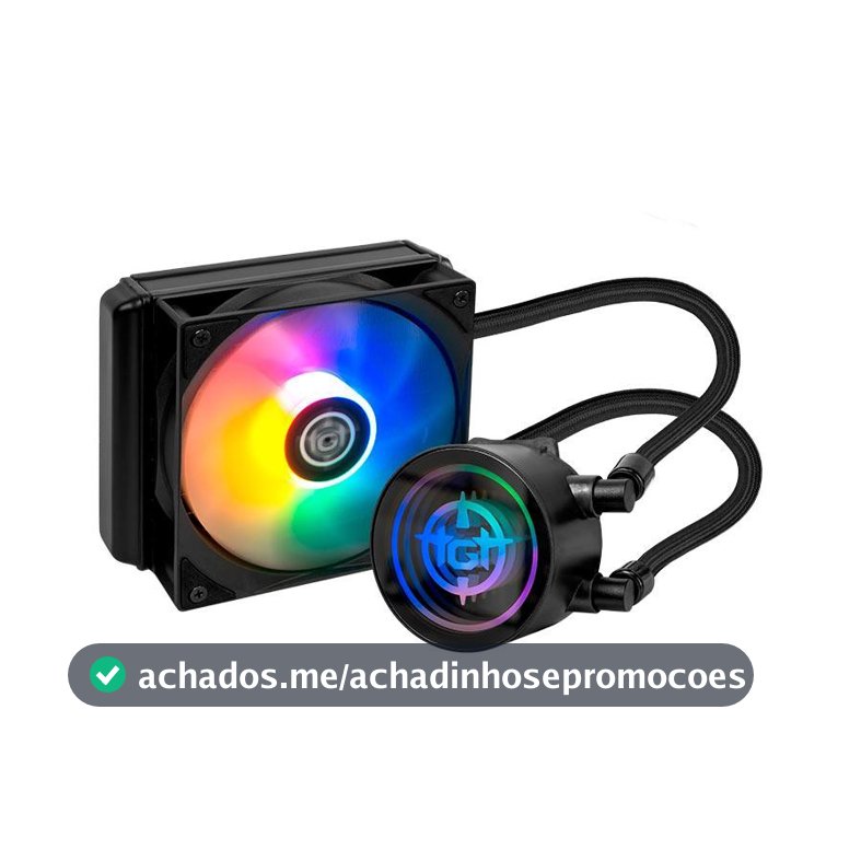 Water Cooler TGT Spartel V3, Rainbow, 120mm, Preto, TGT-SPLV120-BK01