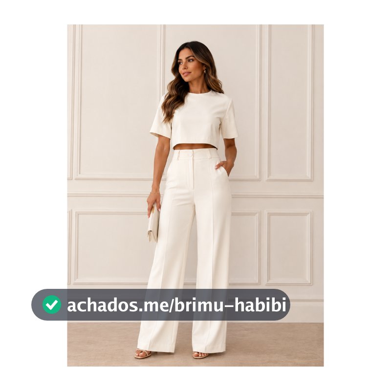 CONJUNTO FEMININA CALÇA PANTALONA ALFAIATARIA  PANTALONA CINTURA ALTA BLUSA  CONFORTABLE