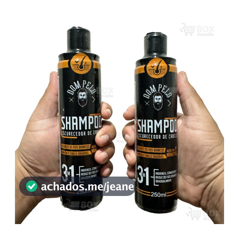 Shampoo Escurecedor De Cabelos Brancos Grisalhos Dom Pelo