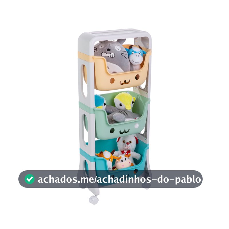 Prateleira Organizadora Caixa Cesto Infantil Brinquedos Quarto Bebê