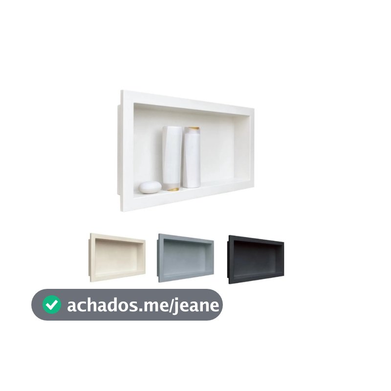 Nicho Para Banheiro E Cozinha Parede Shampoo Embutir 30x60cm Promoção