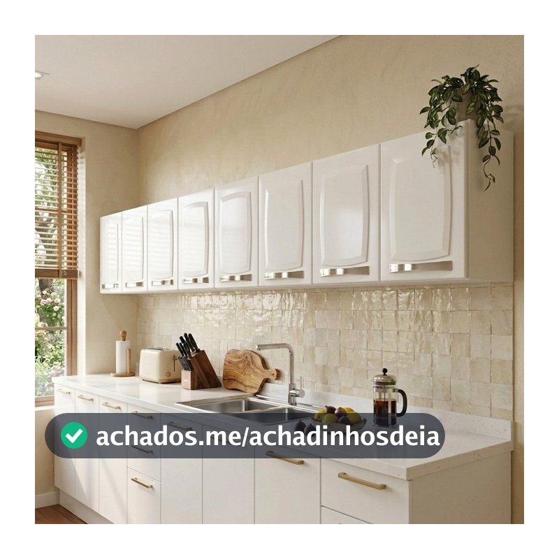 Armário de Cozinha Rose Aéreo Itatiaia 3, 6 ou 9 portas