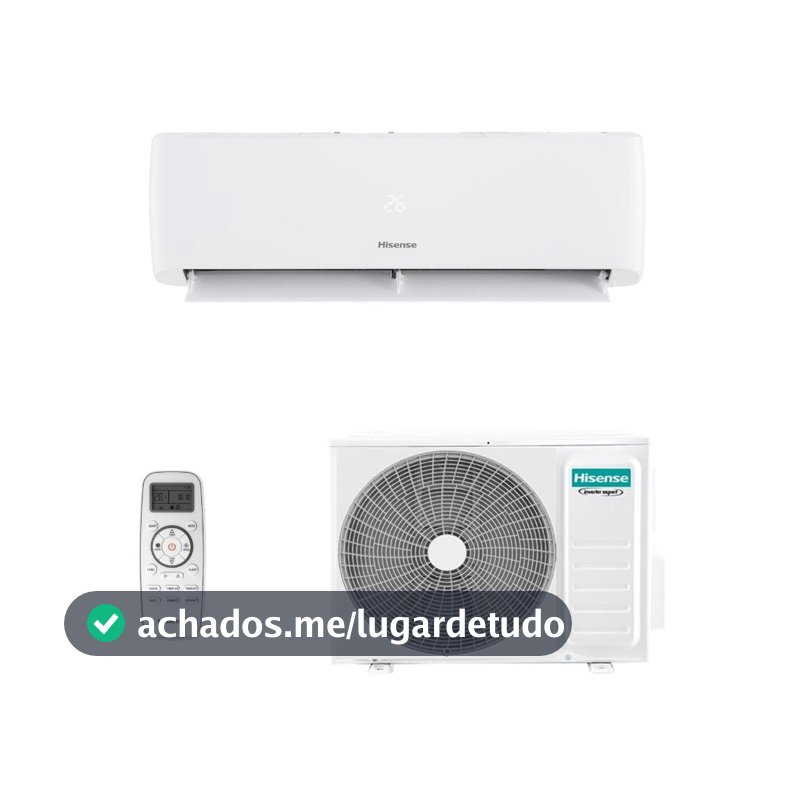 Ar Condicionado Inverter Hisense Hi Wall Eco Plus R-32 sem Wi-fi 12.000 Btus Frio 220v