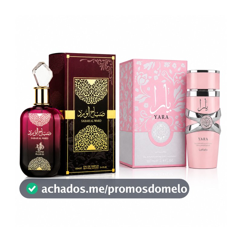 Combo Exclusivo Sabah com Lattafa Yara Duo Feminino de Alta Performance