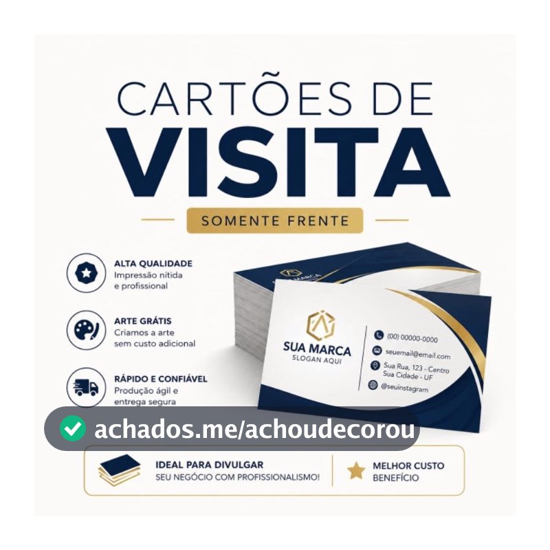 Cartões de visita  frente