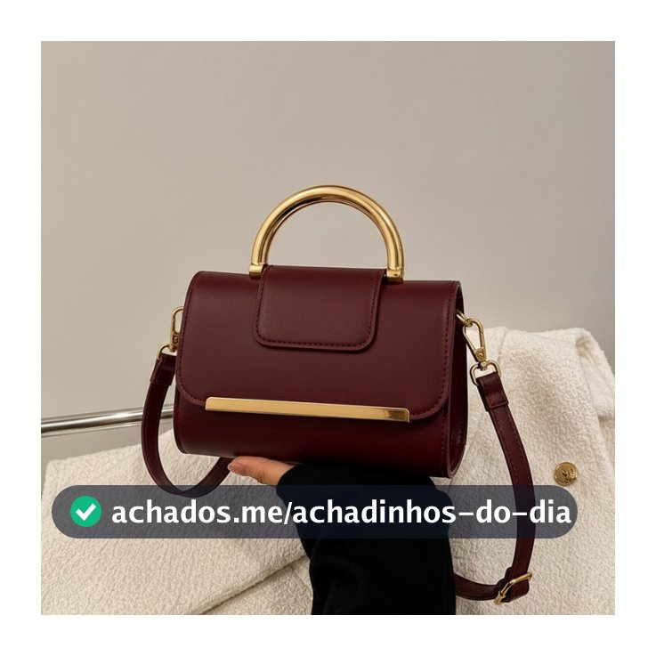 Bolsa feminina casual elegante com desgin moderno , com detalhes em dourado