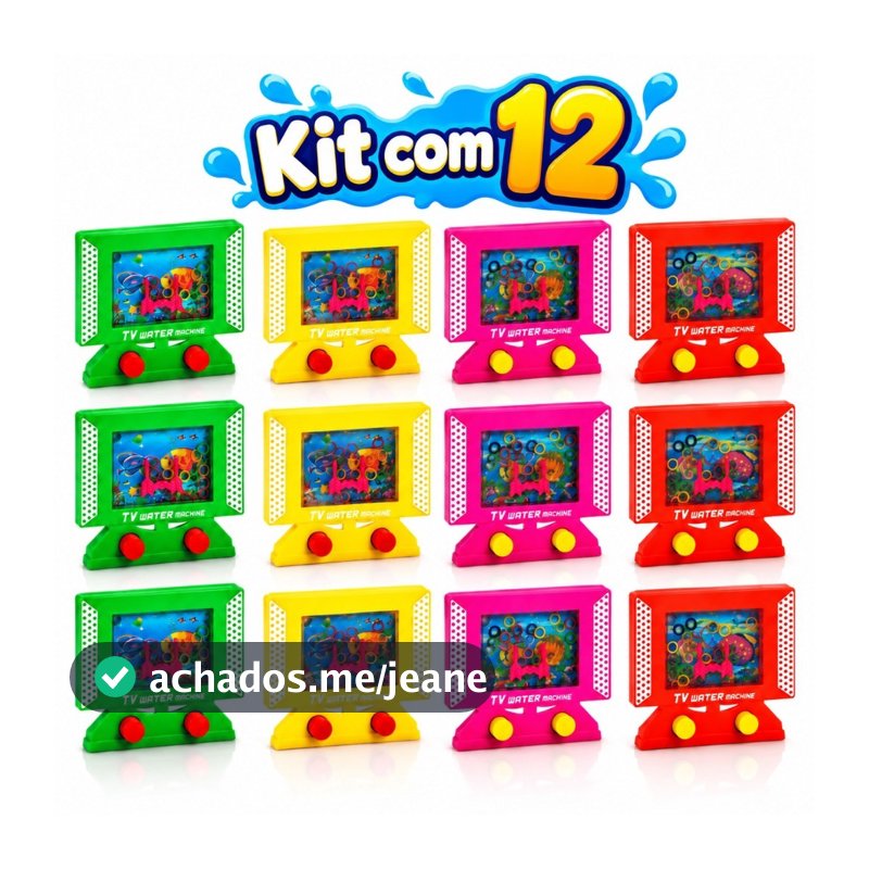12 kit Jogo Brinquedo Aquaplay Televisão Educativo Atacado