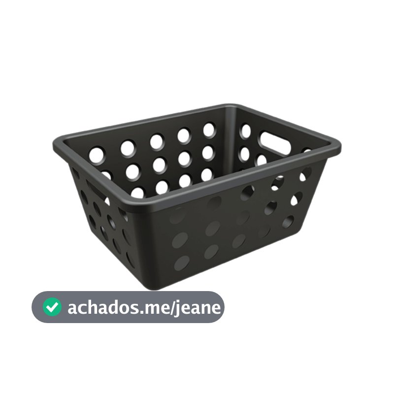 Cesta Organizadora Coza One 1,5 Litros Preto