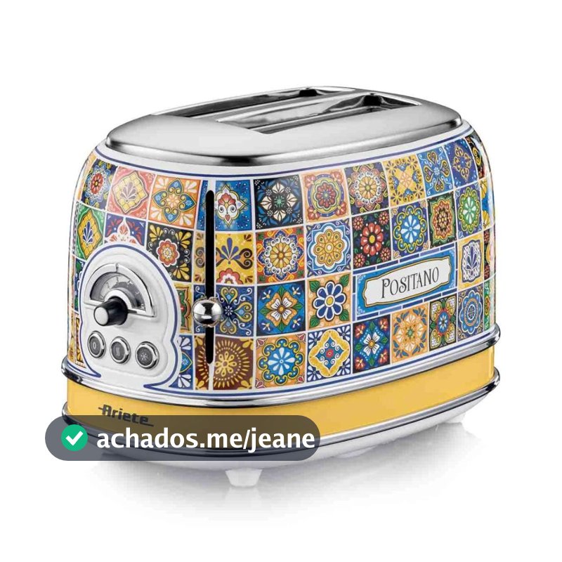 Torradeira Elétrica Ariete Positano 6 Níveis de Tostagem 750w 127V ou 220V